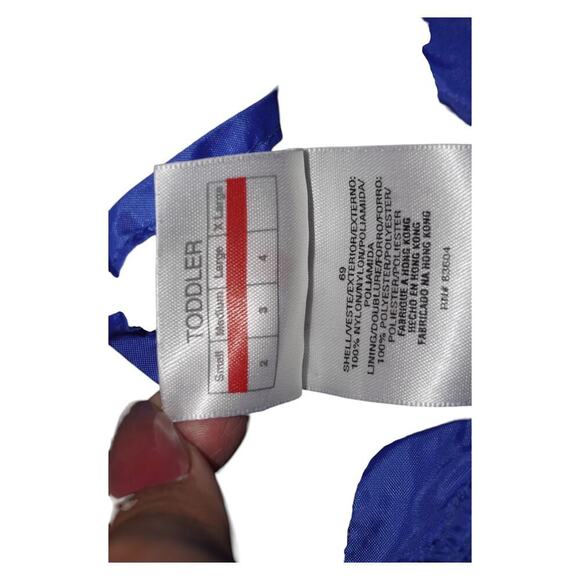 Vintage Adidas Kids Windbreaker Jacket Blue Gray Hooded Mesh Lined Size L - Picture 3 of 8